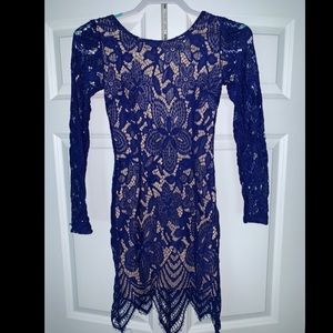 Stunning blue lace dress